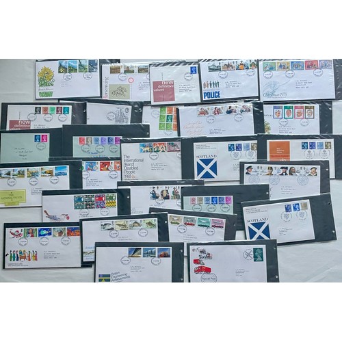 67 - Stamps - Album of 54 addressed and franked first day covers from 1979 to 1983. Presented in plastic ... 
