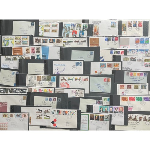 68 - Stamps - Album of 78 addressed and franked first day covers from 1972 to 1978. Presented in plastic ... 