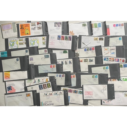 68 - Stamps - Album of 78 addressed and franked first day covers from 1972 to 1978. Presented in plastic ... 