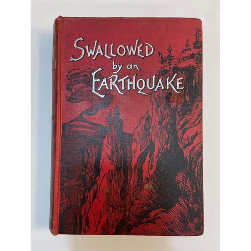 79 - Rare book- Swallowed by an Earthquake - E.D. Fawcett Published by Edward Arnold London 1894 with red... 