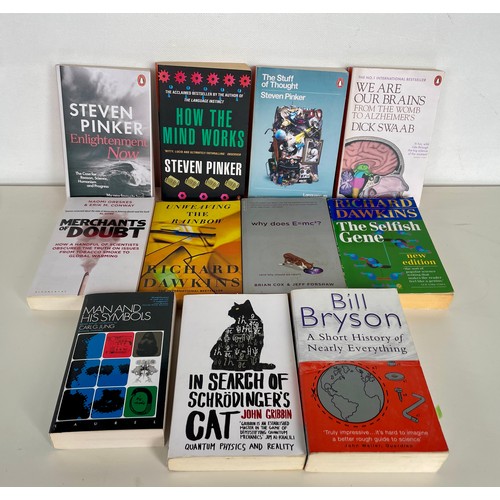 90 - Selection of psychology, philosophy, physics and self enlightenment paperback books