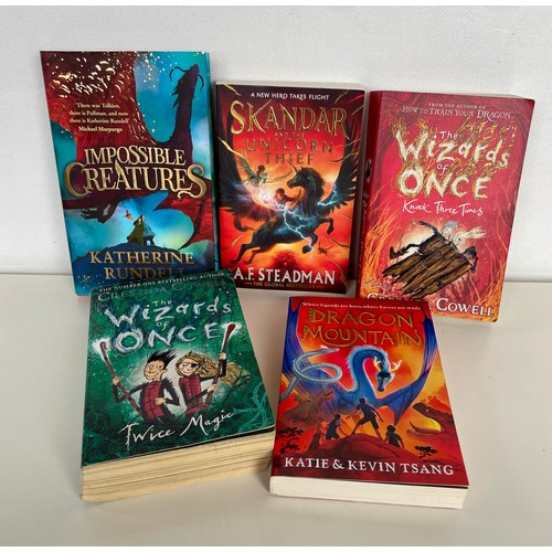 92 - Selection of children's hardback and paperback fantasy adventures.
