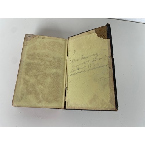 100 - Oxford University Press leather bound copy of The Holy Bible. Intact. Clasp missing. Pearl 24’s 13.5... 