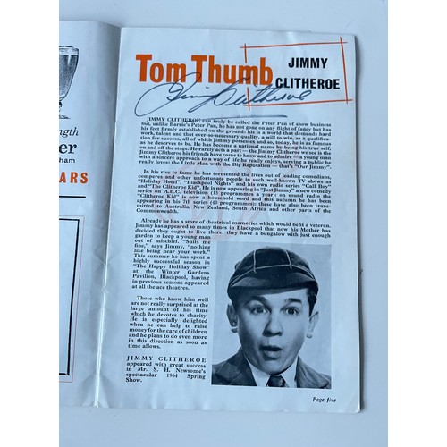 105 - Two vintage theatre programmes with autographs - The Coventry Theatre Pantomine Season 1965-66. Auto... 