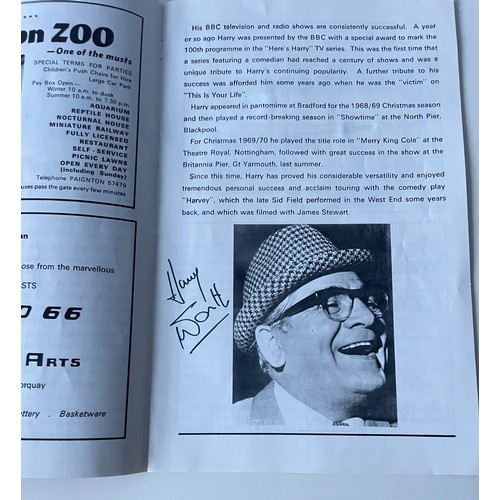 105 - Two vintage theatre programmes with autographs - The Coventry Theatre Pantomine Season 1965-66. Auto... 