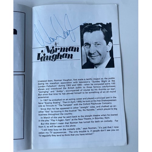 105 - Two vintage theatre programmes with autographs - The Coventry Theatre Pantomine Season 1965-66. Auto... 