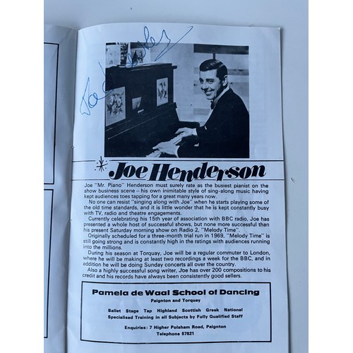 105 - Two vintage theatre programmes with autographs - The Coventry Theatre Pantomine Season 1965-66. Auto... 