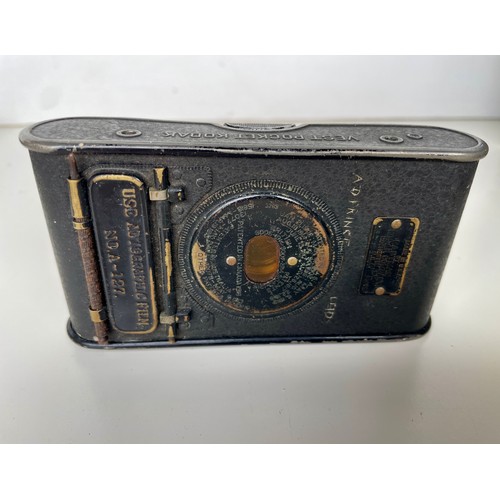 113 - Antique Vest Pocket Eastman Kodak Autographic  folding camera - A- 127 film. Marked with USA patents