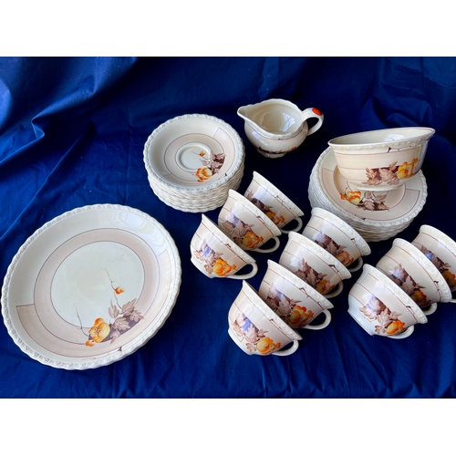 91 - CHSW. Art Deco part tea service