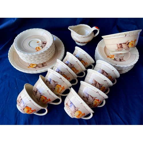 91 - CHSW. Art Deco part tea service