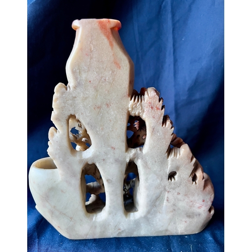 96 - Vintage Chinese Soapstone Sculpture. 20cm high.