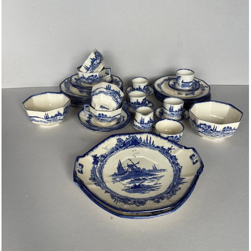 119 - A quantity of Royal Doulton Norfolk Blue and White China.