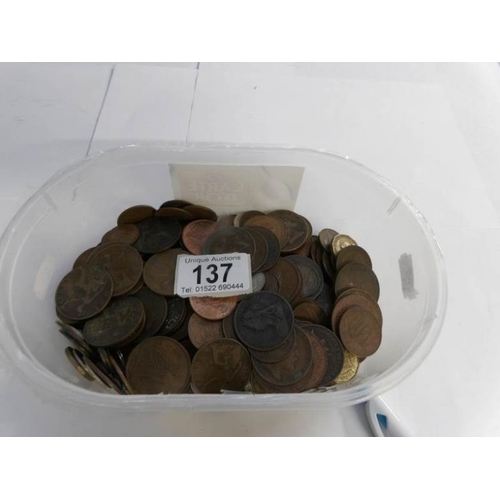 137 - A box of coins