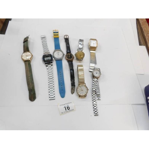 16 - A mixed lot of wrist watches