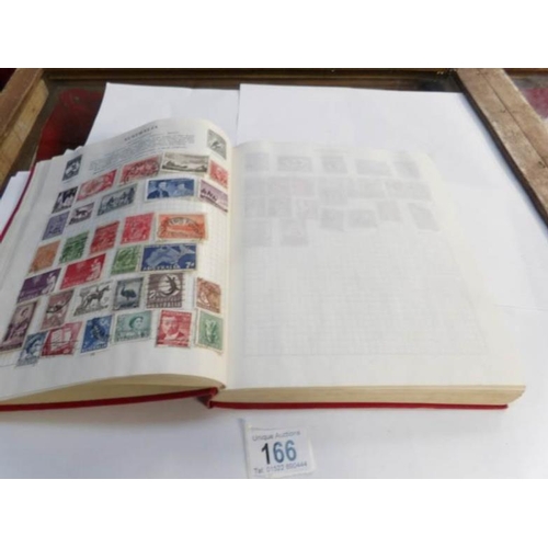 166 - 2 albums of world stamps