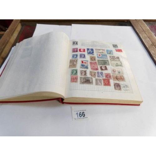 166 - 2 albums of world stamps