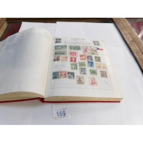 166 - 2 albums of world stamps