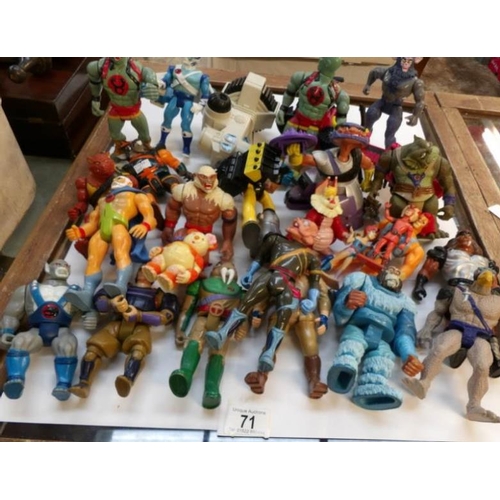 71 - A mixed lot of Thundercat toy figures