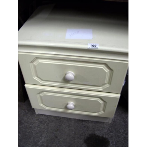 169 - A 2 drawer bedside