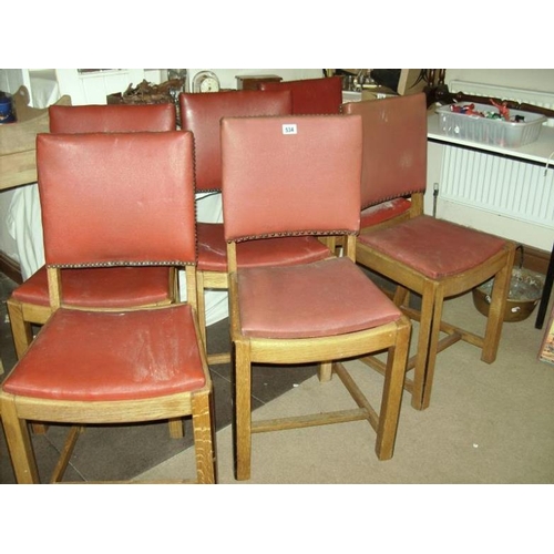 534 - A set of 6 chairs