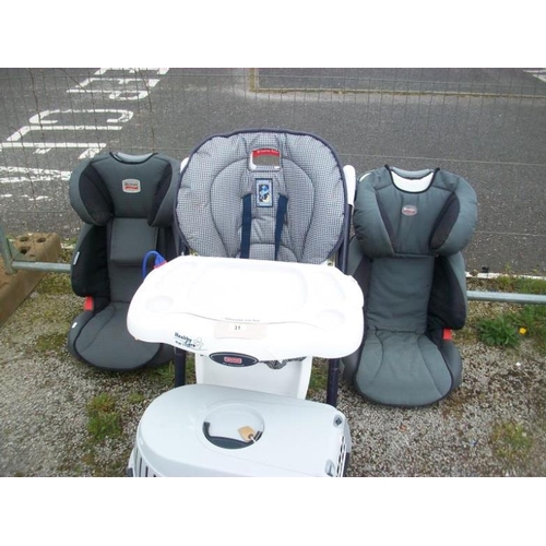 31 - 3 children's car seats