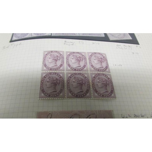 1102 - An important collection of GB stamps including 14 penny blacks, many Victorian twopenny blues and pe... 