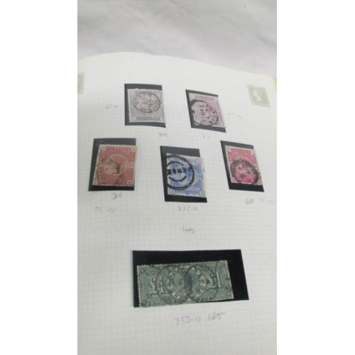 1102 - An important collection of GB stamps including 14 penny blacks, many Victorian twopenny blues and pe... 