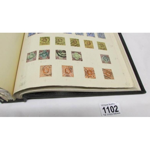 1102 - An important collection of GB stamps including 14 penny blacks, many Victorian twopenny blues and pe... 