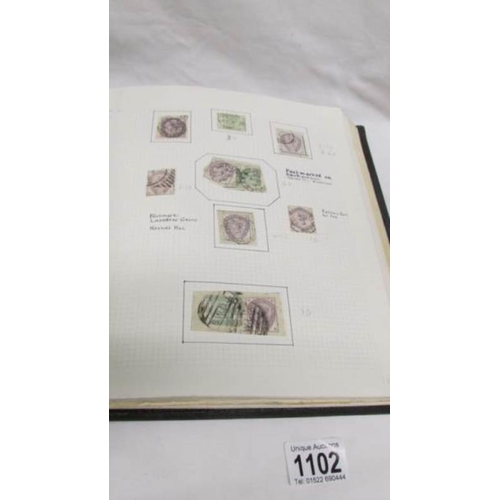 1102 - An important collection of GB stamps including 14 penny blacks, many Victorian twopenny blues and pe... 