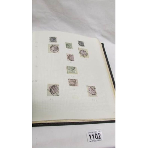 1102 - An important collection of GB stamps including 14 penny blacks, many Victorian twopenny blues and pe... 