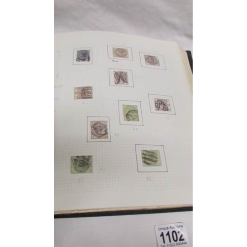 1102 - An important collection of GB stamps including 14 penny blacks, many Victorian twopenny blues and pe... 