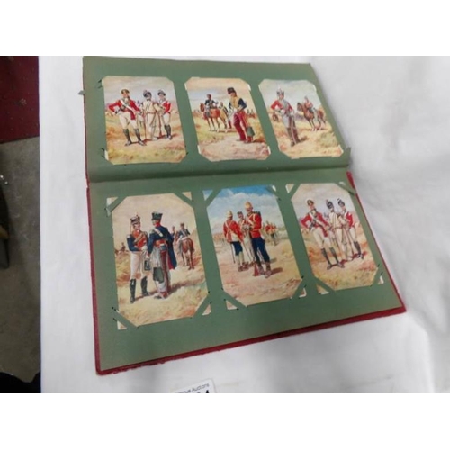 1124 - A red postcard album of approximately 150 postcards, mainly Edwardian, Essex, topographical etc