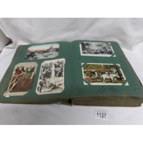 1127 - An album of approximately 367 postcards, european, South London, Fire Brigade etc, mainly Edwardian