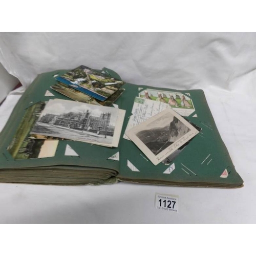 1127 - An album of approximately 367 postcards, european, South London, Fire Brigade etc, mainly Edwardian