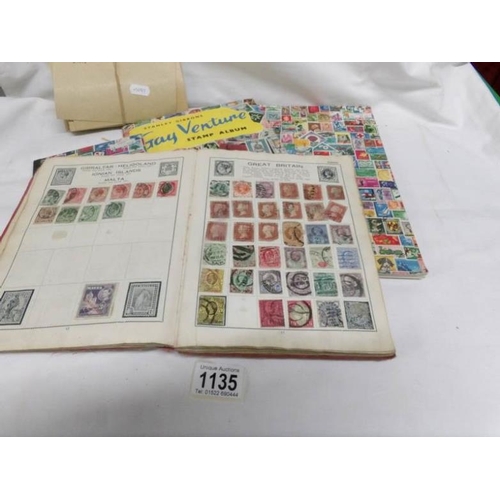 1135 - 4 albums of world stamps including many Victorian (i.e penny reds), envelopes and stamps  (proceeds ... 