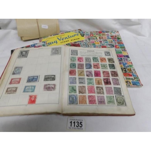 1135 - 4 albums of world stamps including many Victorian (i.e penny reds), envelopes and stamps  (proceeds ... 