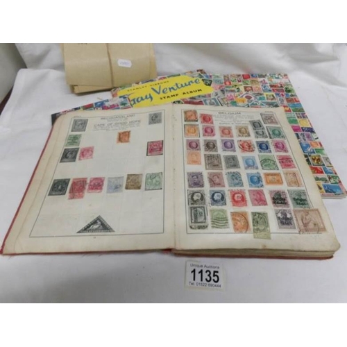 1135 - 4 albums of world stamps including many Victorian (i.e penny reds), envelopes and stamps  (proceeds ... 