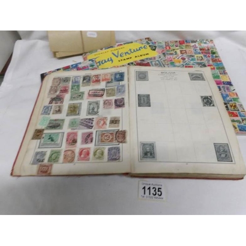 1135 - 4 albums of world stamps including many Victorian (i.e penny reds), envelopes and stamps  (proceeds ... 