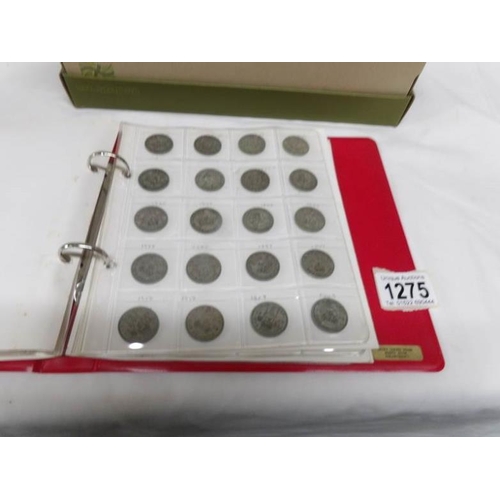 1275 - A large collection of coins in folders, loose and box including pre 1947 florins, half crowns, shill... 