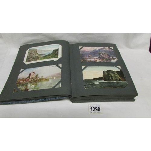 1298 - An album of in excess of 130 postcards, principally on Ireland