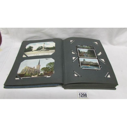 1298 - An album of in excess of 130 postcards, principally on Ireland