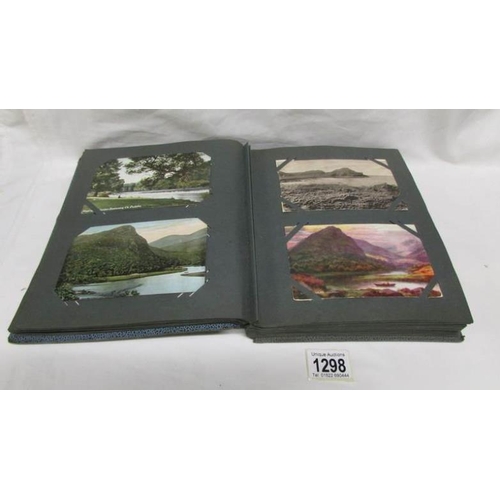 1298 - An album of in excess of 130 postcards, principally on Ireland