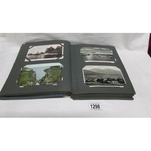 1298 - An album of in excess of 130 postcards, principally on Ireland