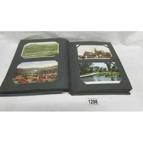 1298 - An album of in excess of 130 postcards, principally on Ireland