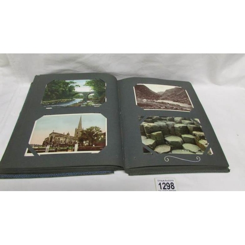 1298 - An album of in excess of 130 postcards, principally on Ireland