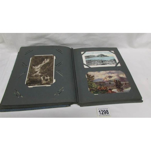 1298 - An album of in excess of 130 postcards, principally on Ireland