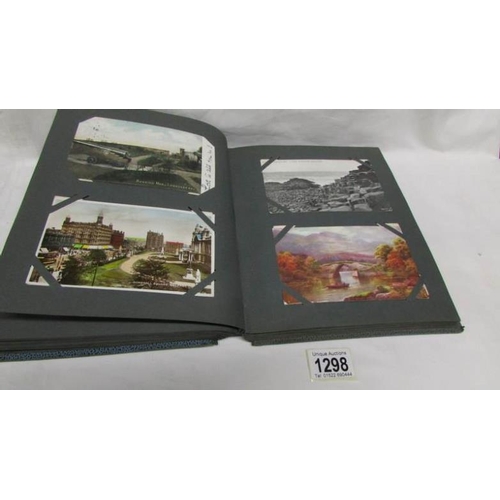 1298 - An album of in excess of 130 postcards, principally on Ireland