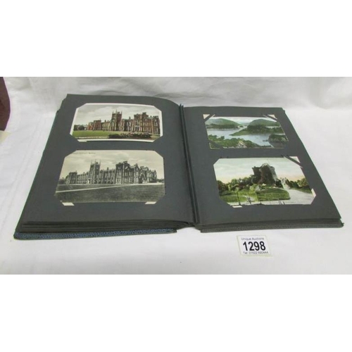 1298 - An album of in excess of 130 postcards, principally on Ireland