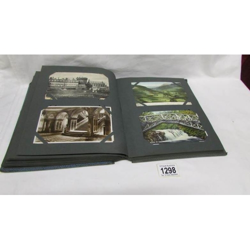 1298 - An album of in excess of 130 postcards, principally on Ireland