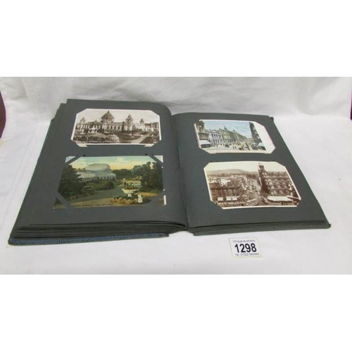 1298 - An album of in excess of 130 postcards, principally on Ireland